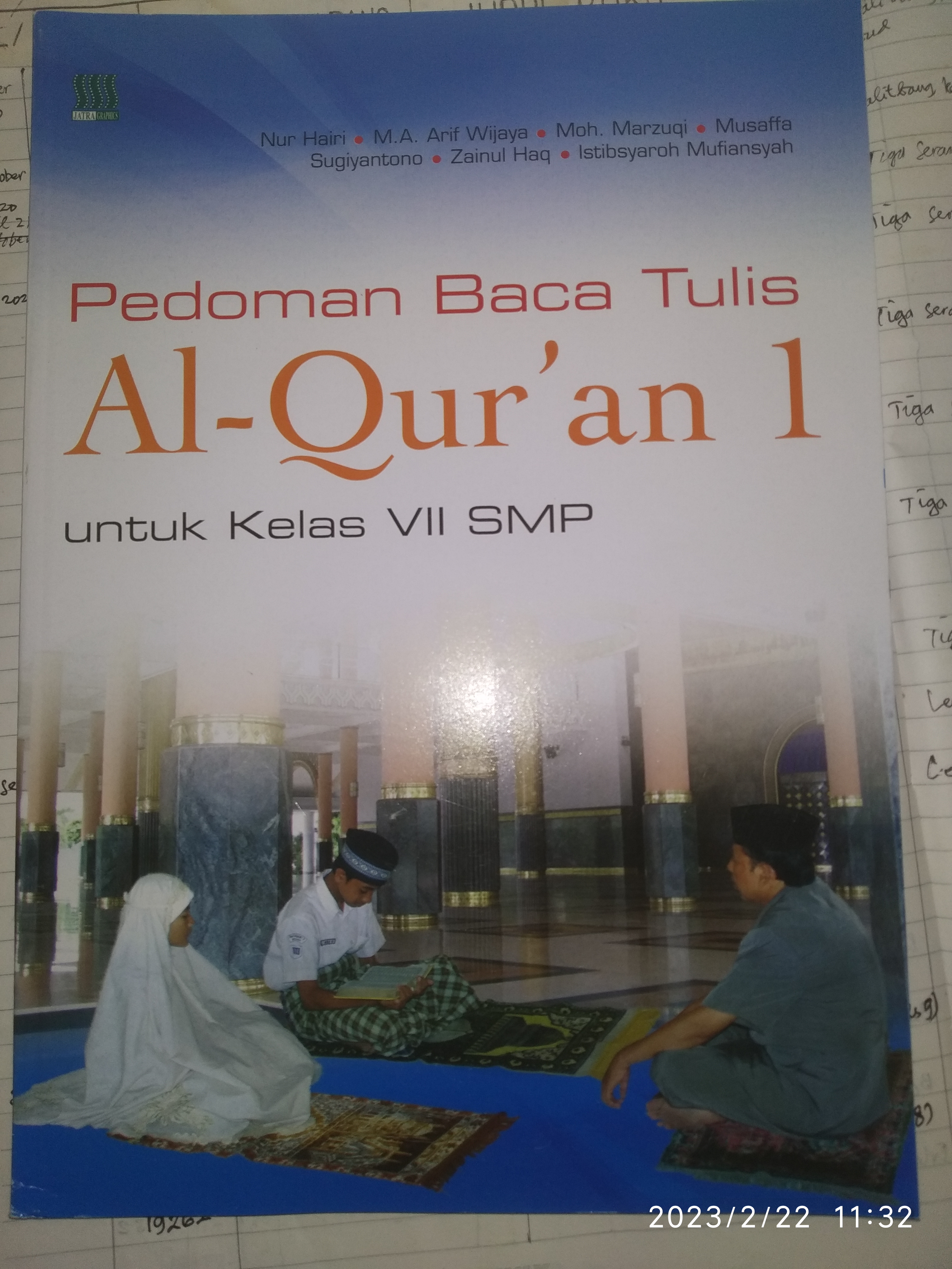 Pedoman Baca Tulis Al qur'an 1 untuk kelas VII